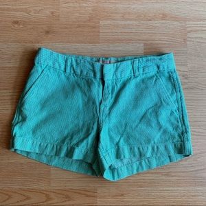 Banana Republic Teal Tweed  Shorts Size 2 🌈